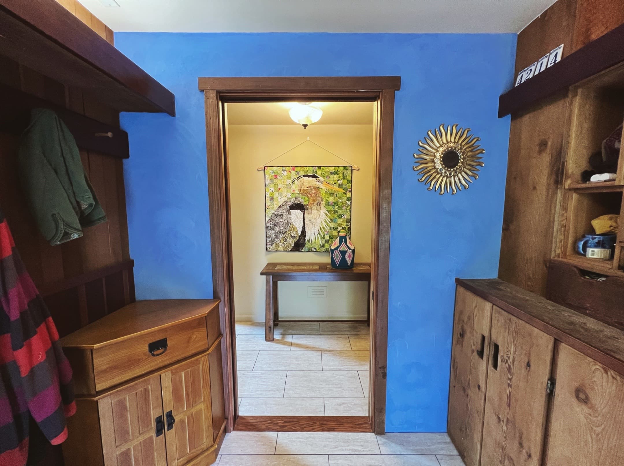 Dining Room at Retreat Center — natural plaster project in Cazadero, CA
