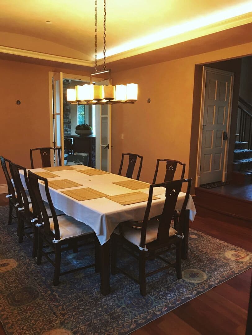 Dining Room at Retreat Center — natural plaster project in Cazadero, CA